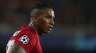 VALENCIA, SPAIN - DECEMBER 12: Antonio Valencia of Manchester United in action during the UEFA Champions League Group H match between Valencia and Manchester United at Estadio Mestalla on December 12, 2018 in Valencia, Spain. (Photo by Matthew Peters/Manchester United via Getty Images)