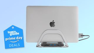 HumanCentric Vertical MacBook Stand with Integrated Hub Prime Day deal