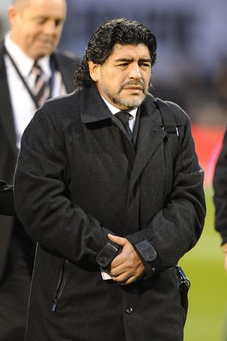 Diego Maradona was admitted to hospital on Monday.