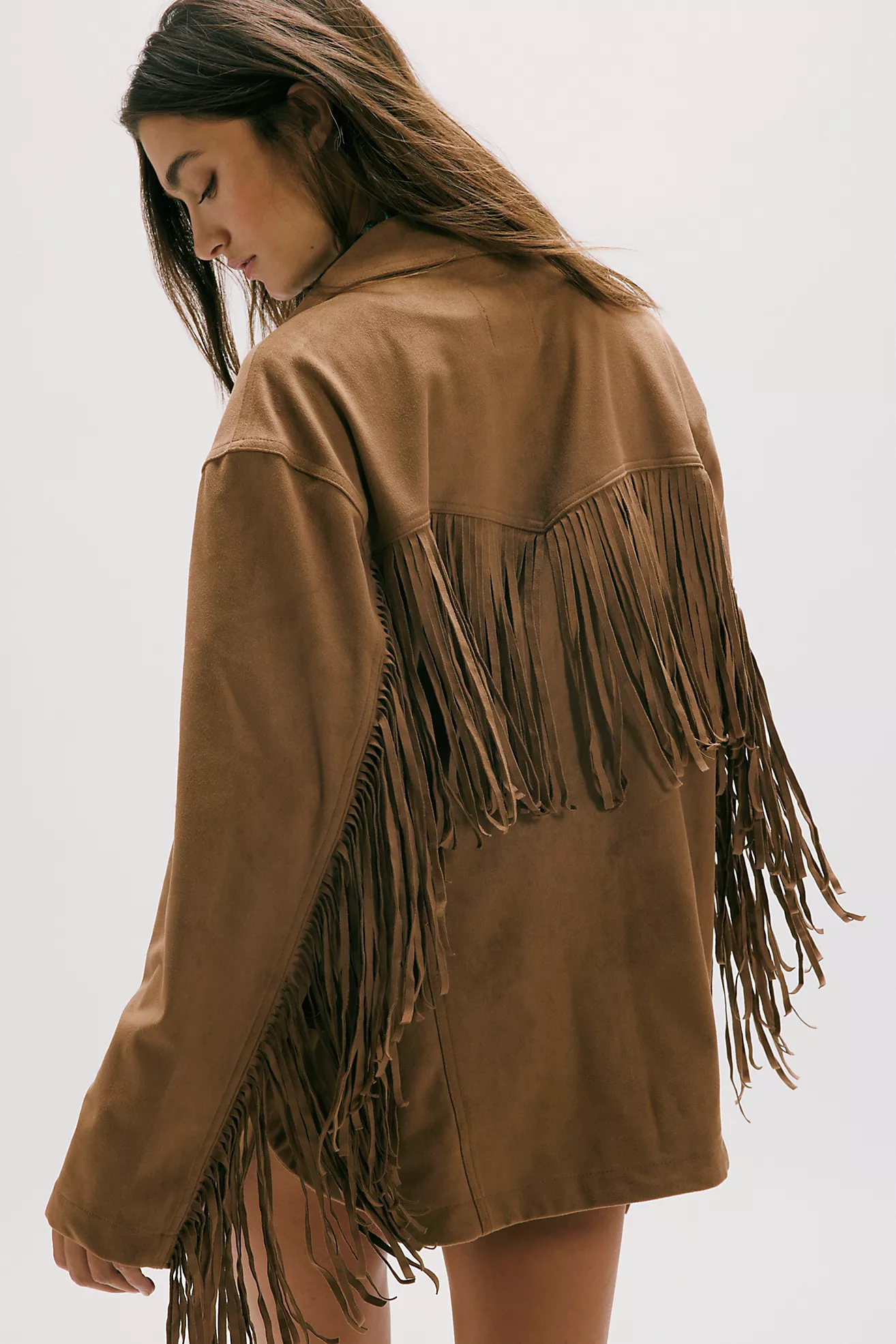 We the Free Fringe Out Vegan Suede Jacket