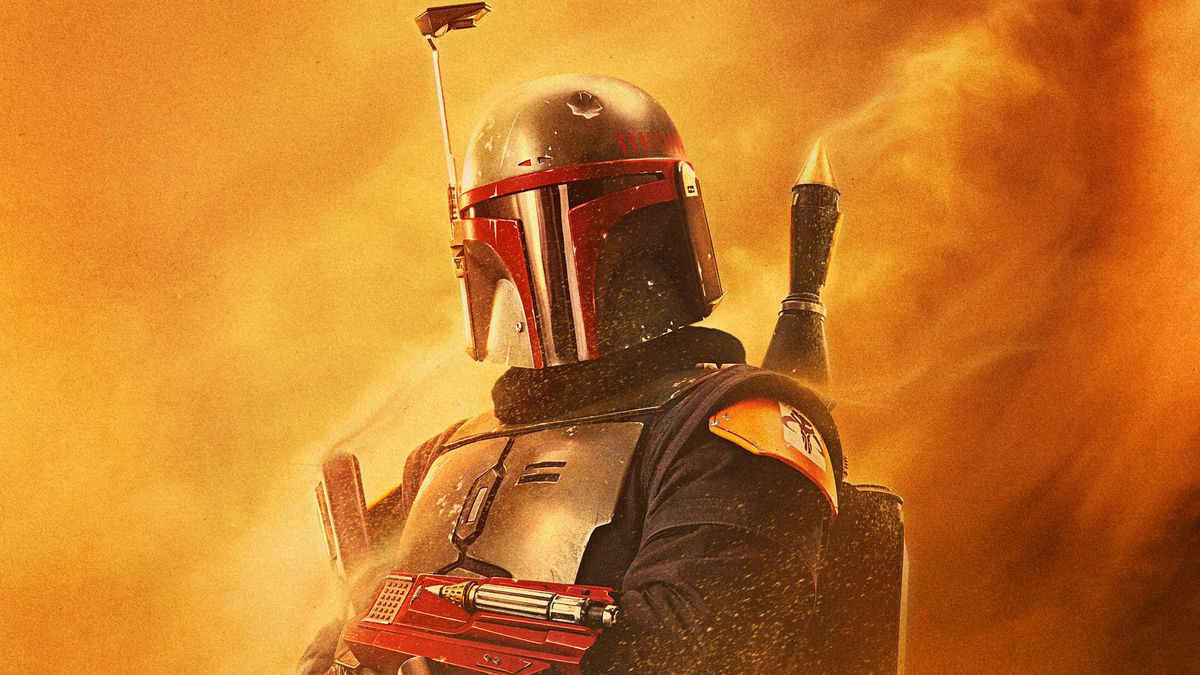 Boba Fett in a poster for The Book of Boba Fett