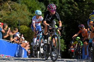 LEUVEN BELGIUM SEPTEMBER 25 Henrietta Christie of New Zealand competes during the 94th UCI Road World Championships 2021 Women Elite Road Race a 1577km race from Antwerp to Leuven flanders2021 on September 25 2021 in Leuven Belgium Photo by Luc ClaessenGetty Images