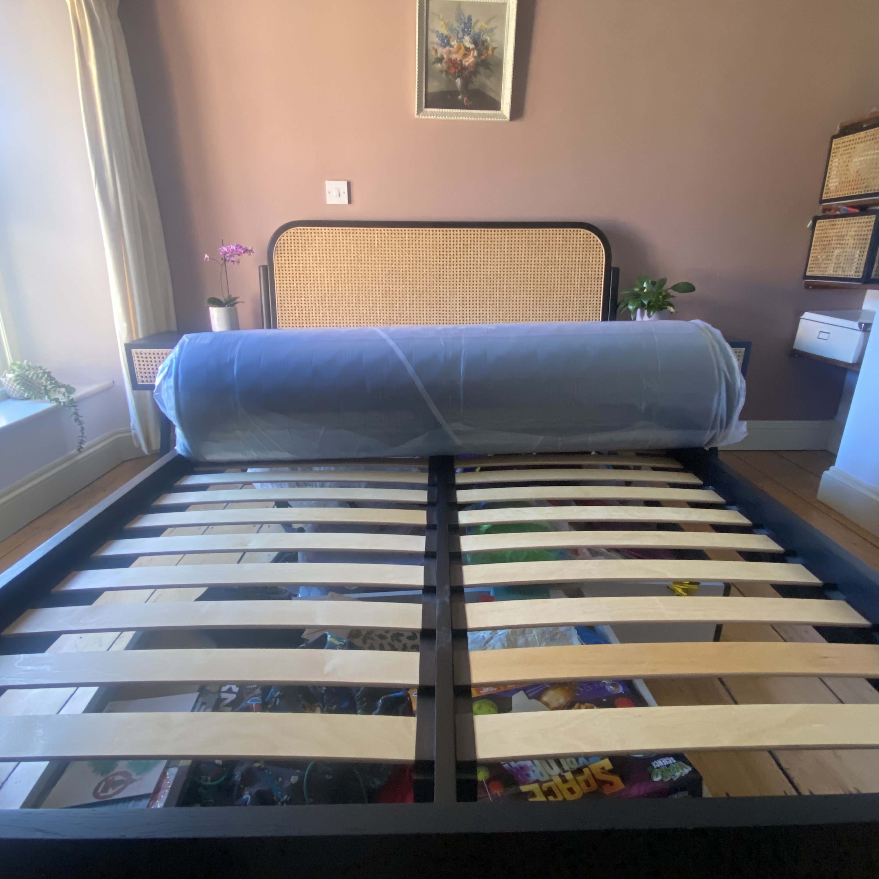 The Origin Hybrid Pro mattress being tested at home