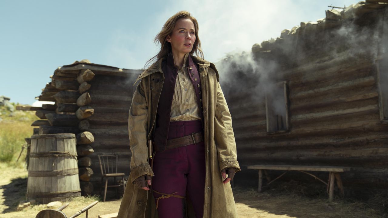 Emily Blunt as Cornelia Locke in The English.