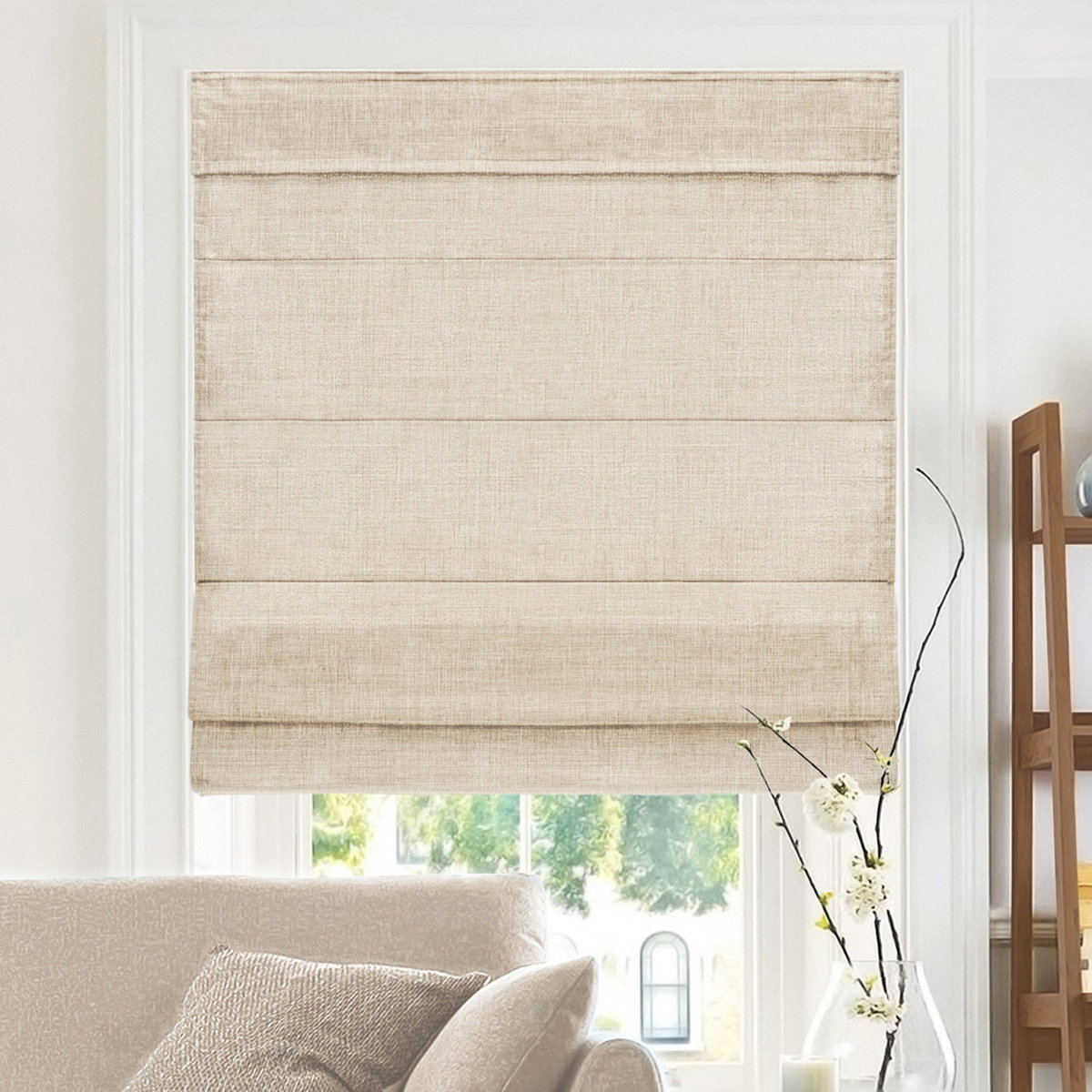 Winston Porter Light Filtering Roman Shade &amp;amp; Reviews | Wayfair