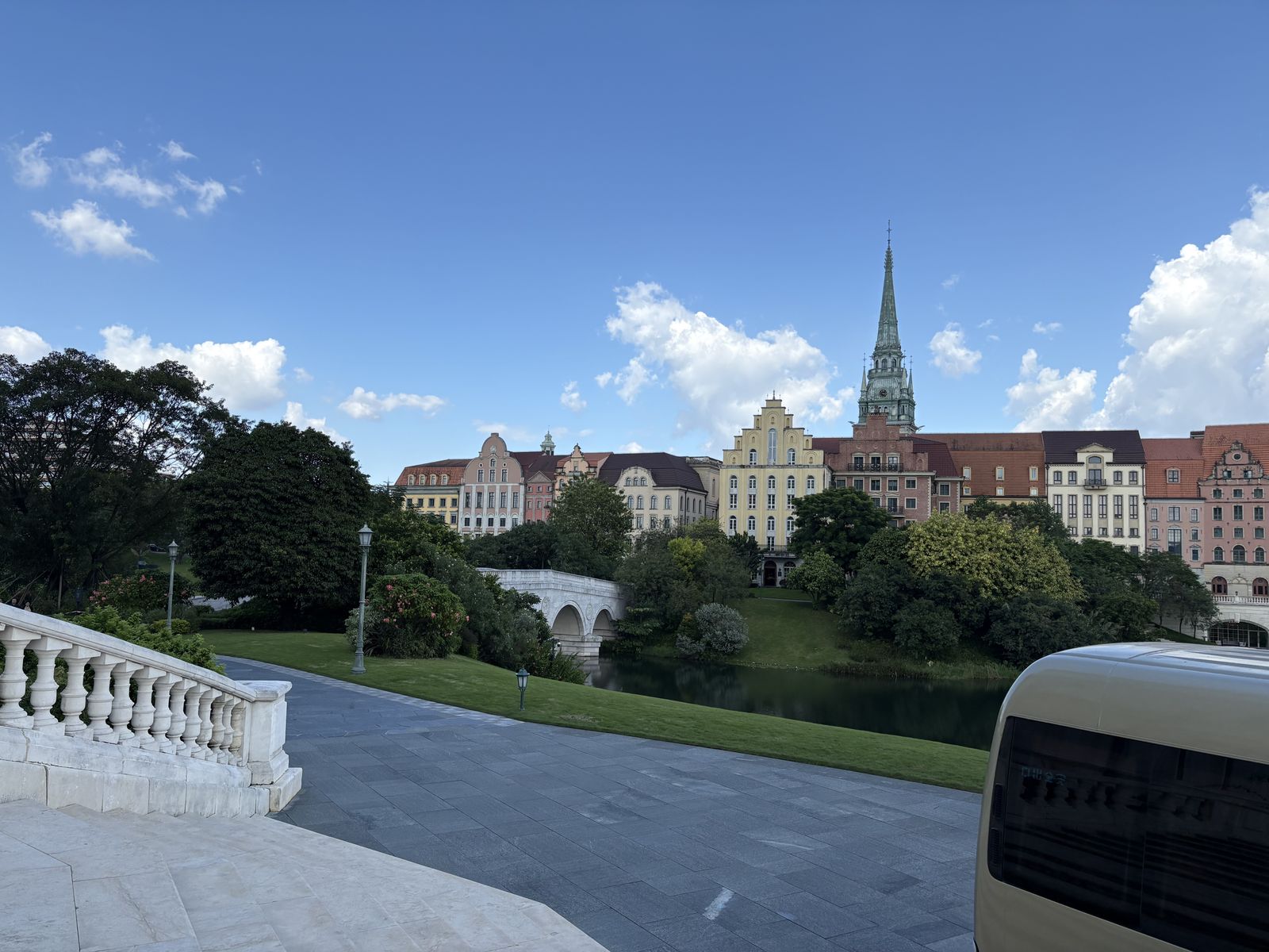 An image of the buildings in Huawei's R&amp;D center