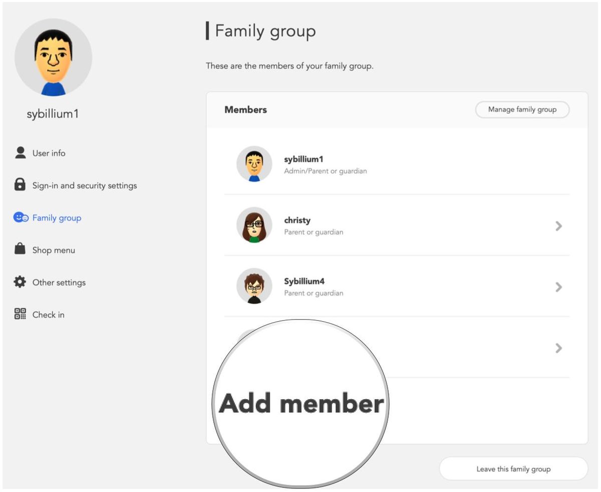 How to add a family member to Nintendo Switch Online | iMore - How To Add People To Nintendo Family Plan