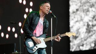 Ryan Jarman of The Cribs performs onstage during All Points East at Victoria Park on August 24, 2025 in London, England