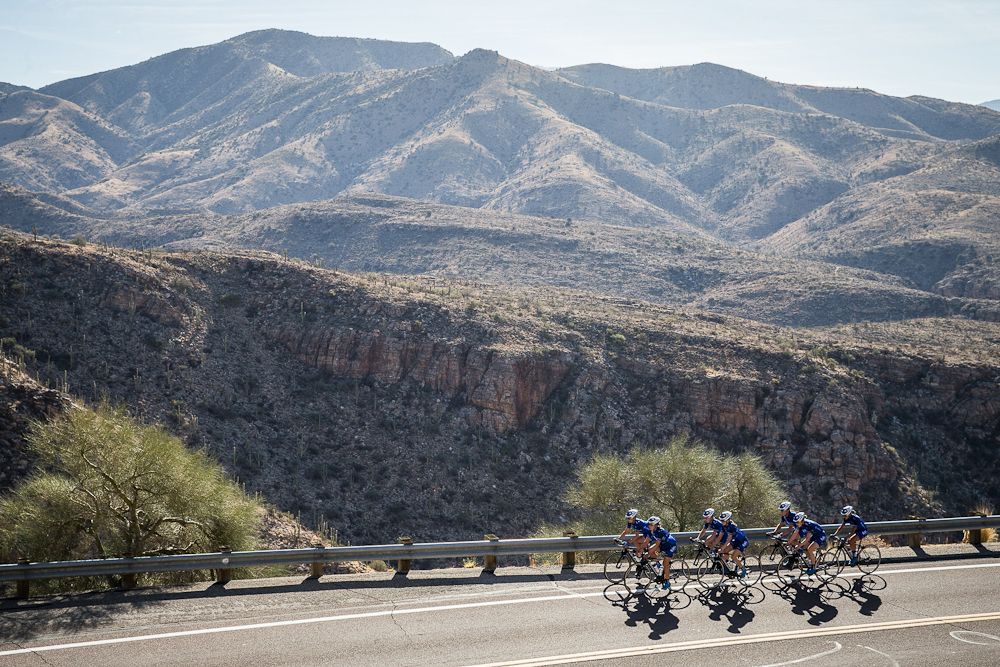 Beautiful scenery is just one of the benefits of team camp rides
