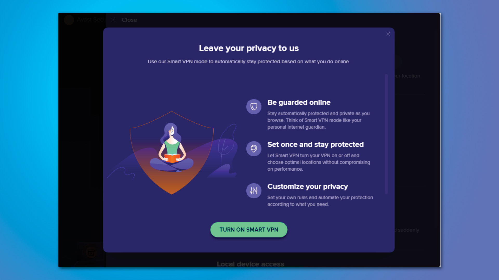Avast SecureLine PC VPN main
