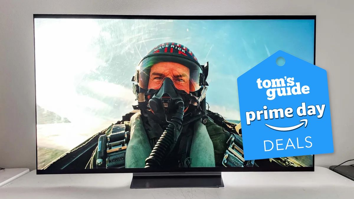 LG C3 OLED TV showing Top Gun Maverick