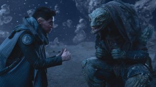 Ortegas making friends with the Gorn