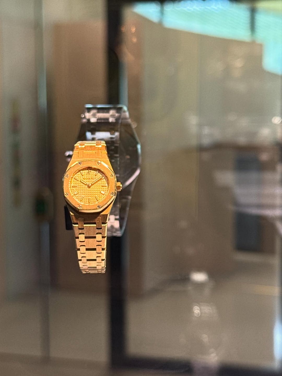 Hailey Bieber shared a close-up of a gold Audemars Piguet watch on Instagram