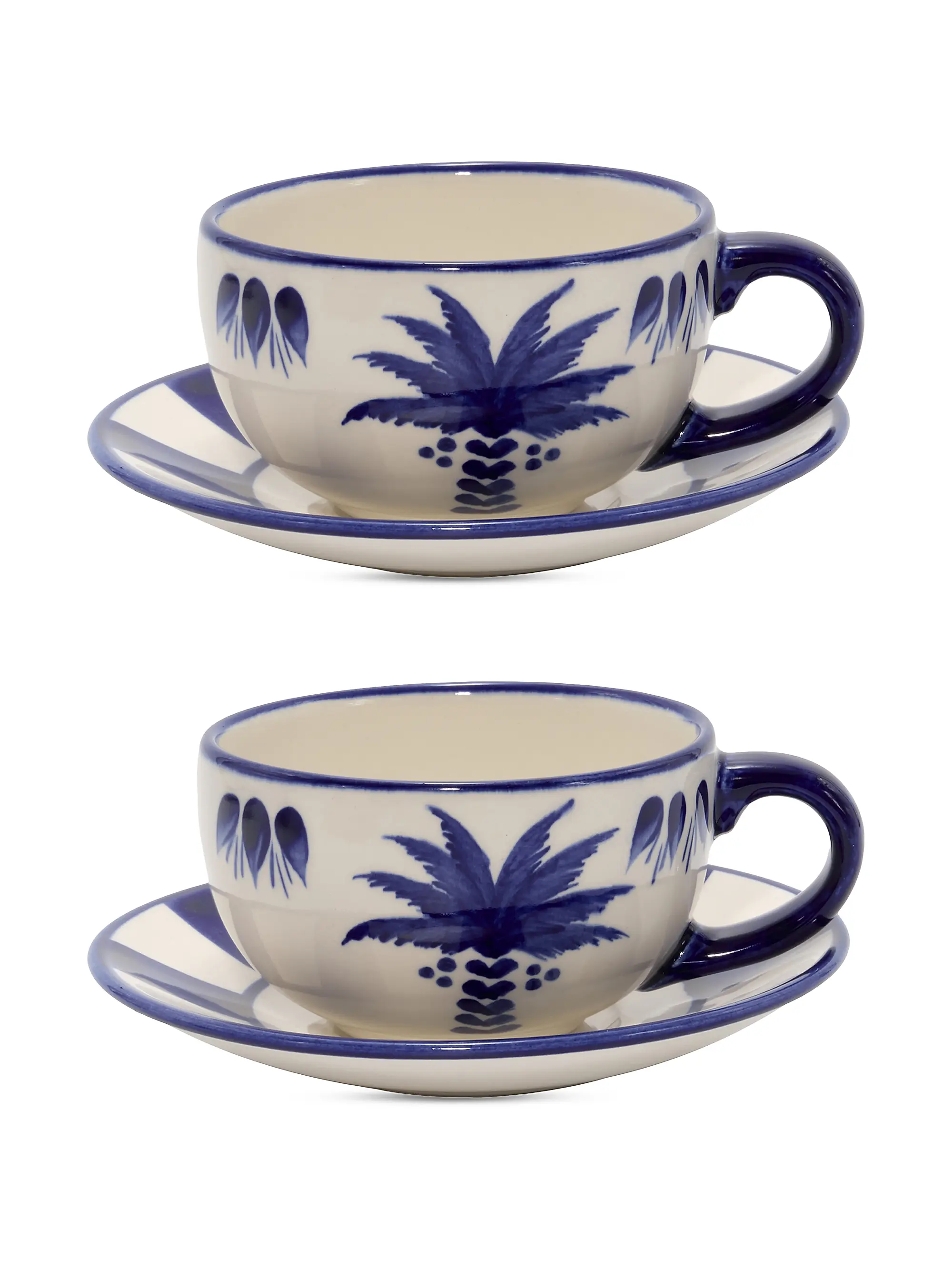 Katios Coffee 4-Piece Cup &amp;amp; Saucer Set