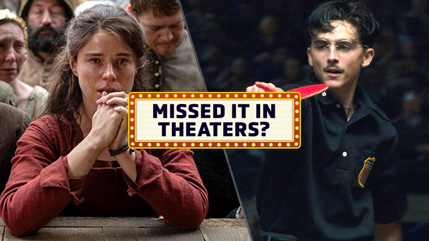 (L-R) Jessie Buckley in "Hamnet" (2025); Timoth&eacute;e Chalamet in "Marty Supreme" (2025)