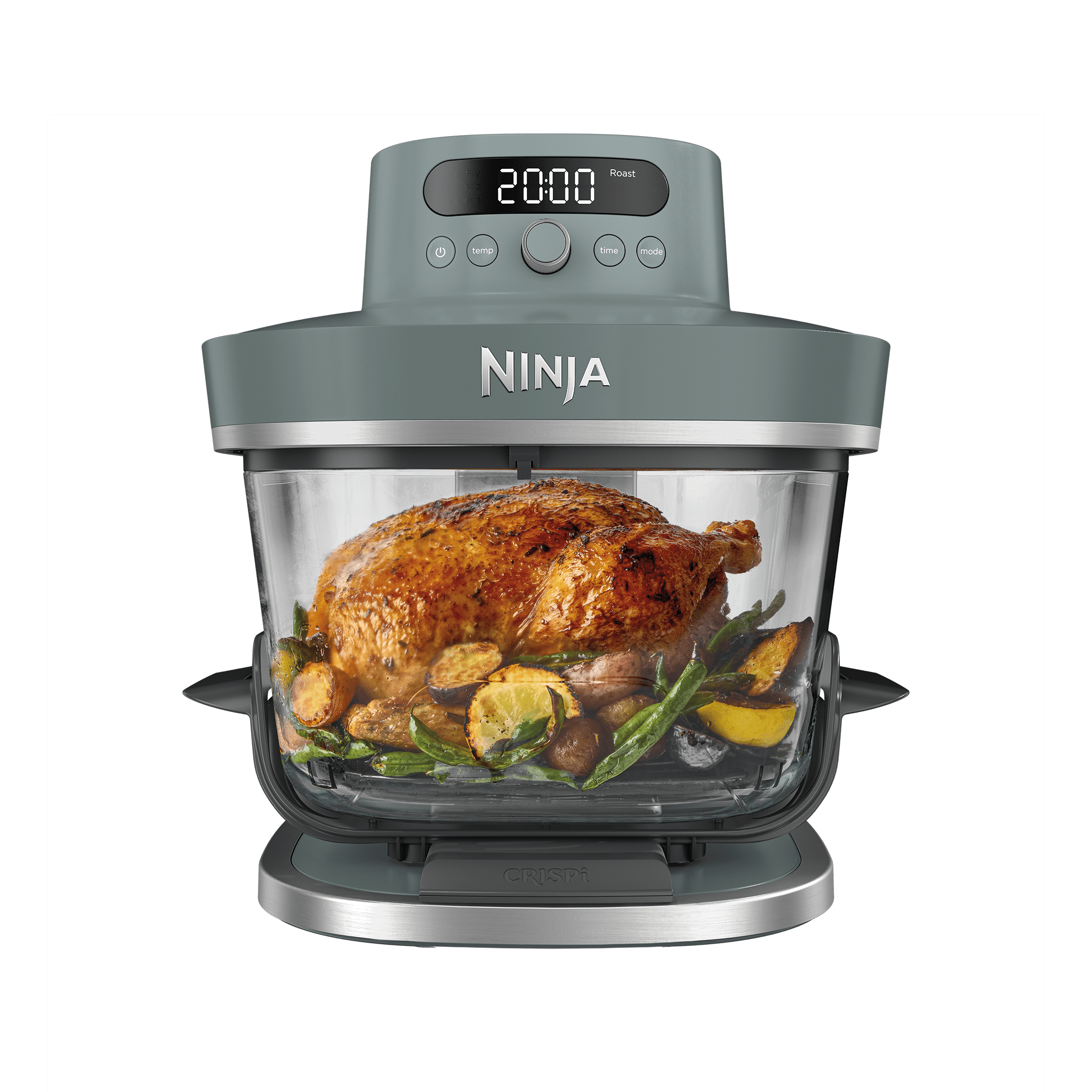 Ninja Crispi Pro 7-In-1 Xl Glass Air Fryer &amp;ndash; Ash Grey As101ukgy