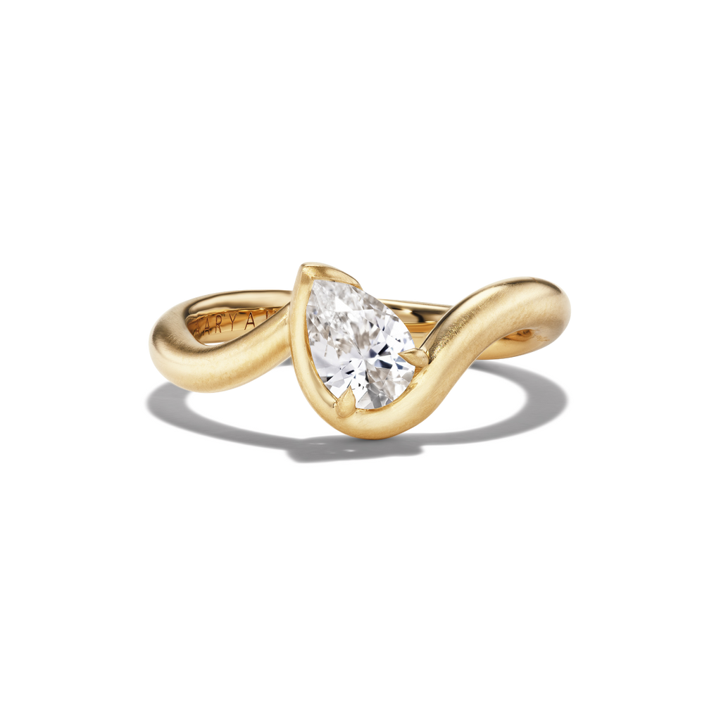 Bb Thelma White Sapphire Pinky Ring