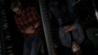 Jared Padalecki and Jensen Ackles sleeping in a car on Supernatural