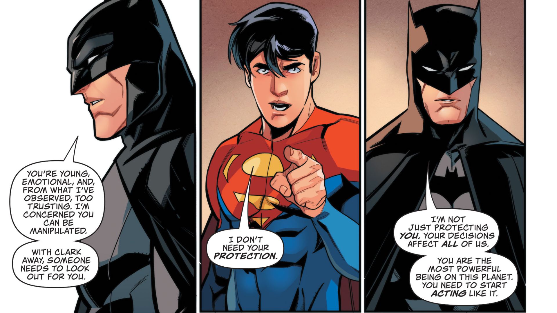 A scared Jon squares off with Batman in Superman - Son of Kal-El #11  preview | GamesRadar+