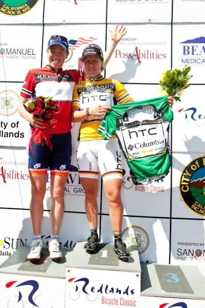 Allison Powers (Vera Bradley Foundation) takes home the climber's jersey while Ina Yoko Teutenberg (HTC-Columbia) gets the overall and sprinters jerseys.