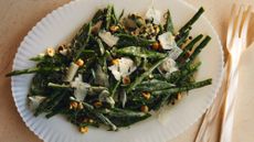 mustardy beans and hazelnuts