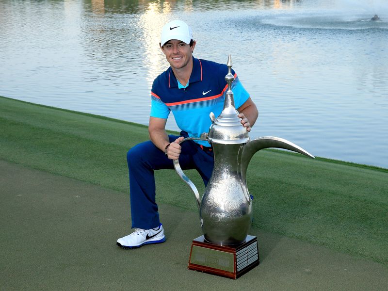 Rory McIlroy defends the Dubai Desert Classic