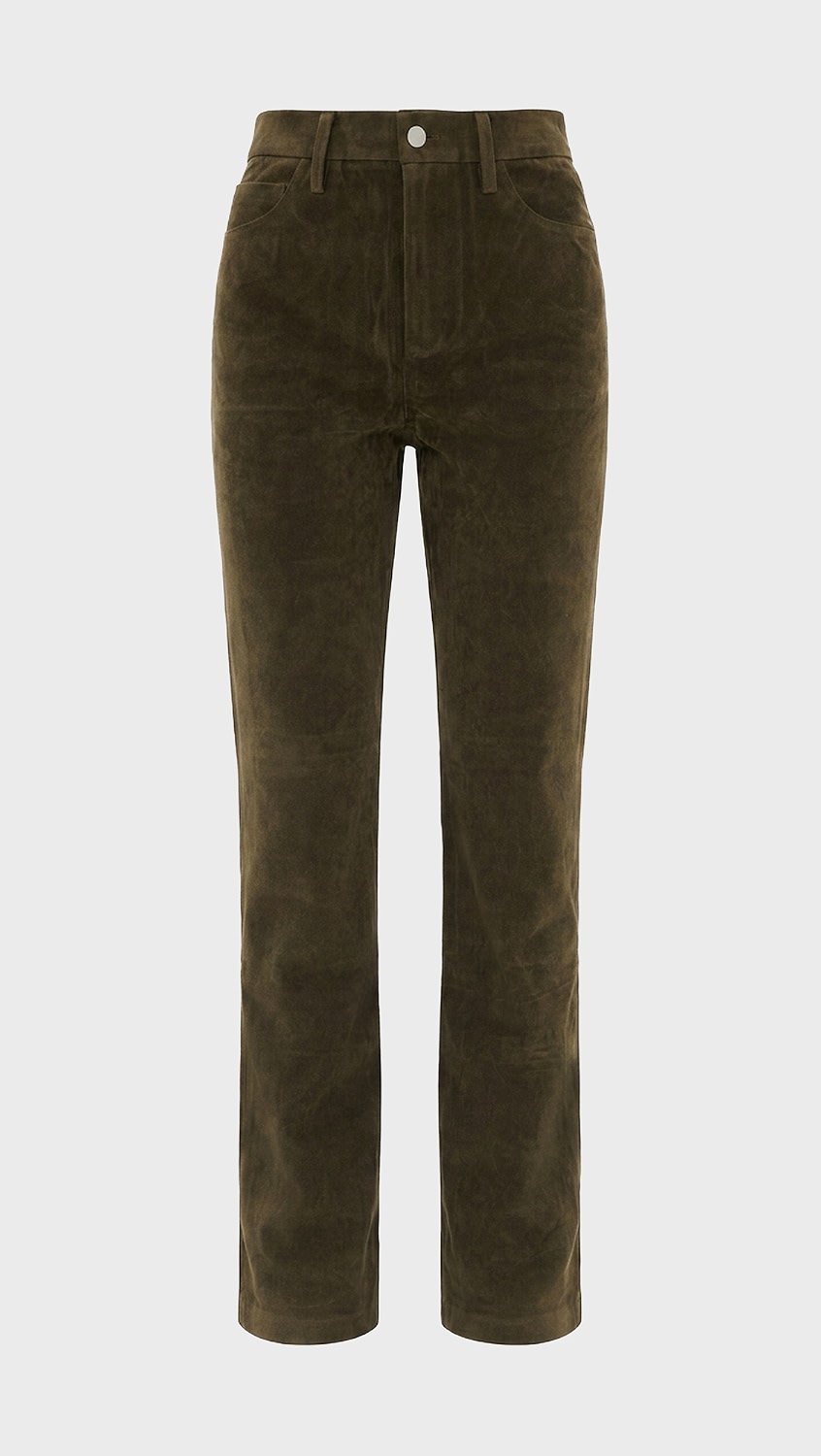 Joe's Jeans, The Vegan Suede Margot Slim Pants - Olive