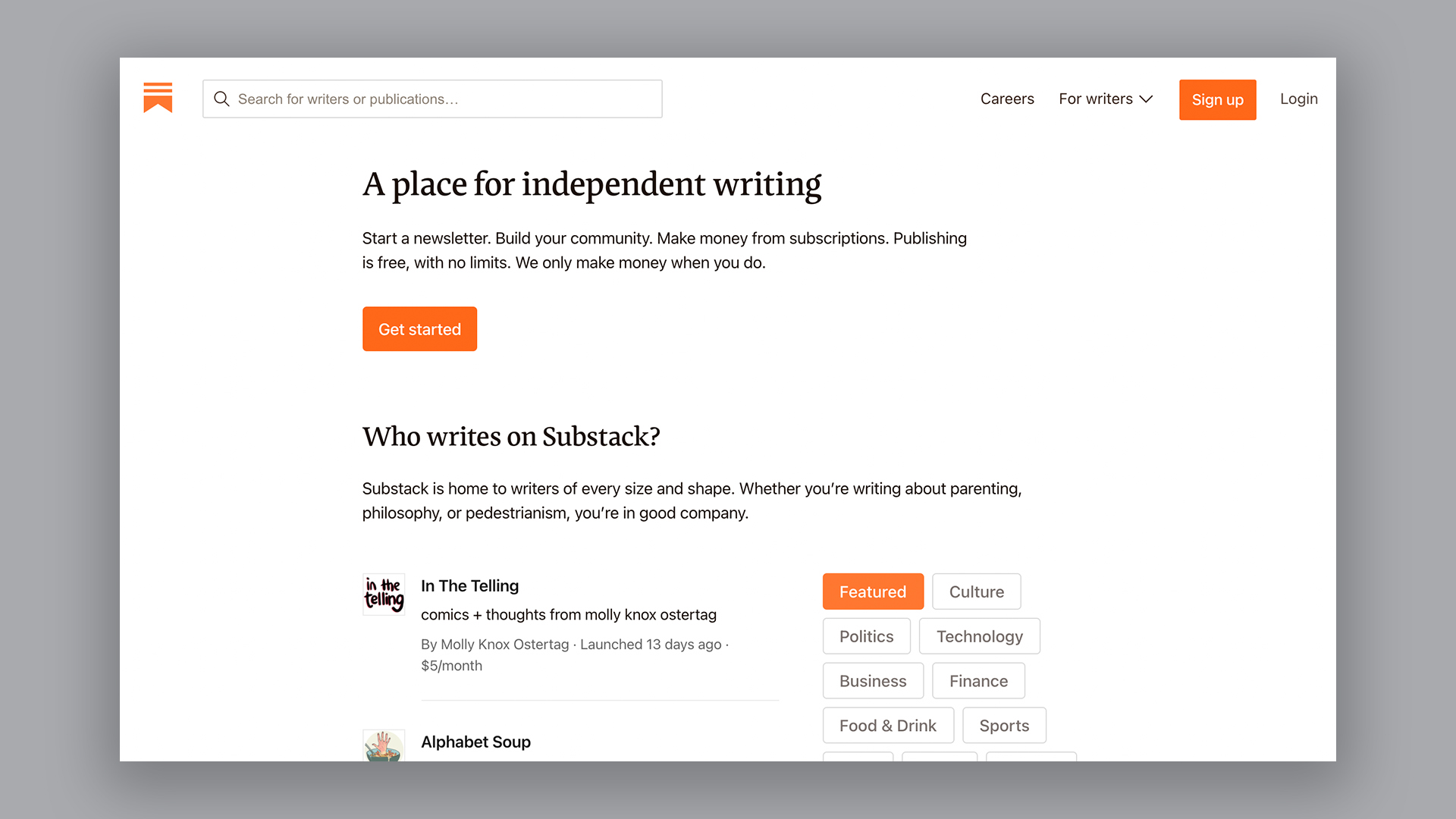 The best free blogging platforms: Substack