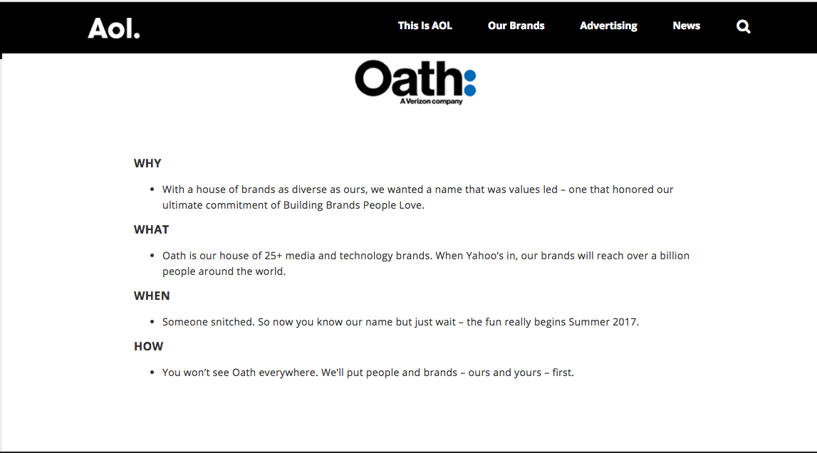 Verizon forms Oath media division with Yahoo and AOL brands ITPro