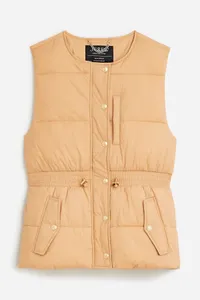 J.Crew Cinched-Waist Puffer Vest with PrimaLoft $188 $115 at J.Crew
