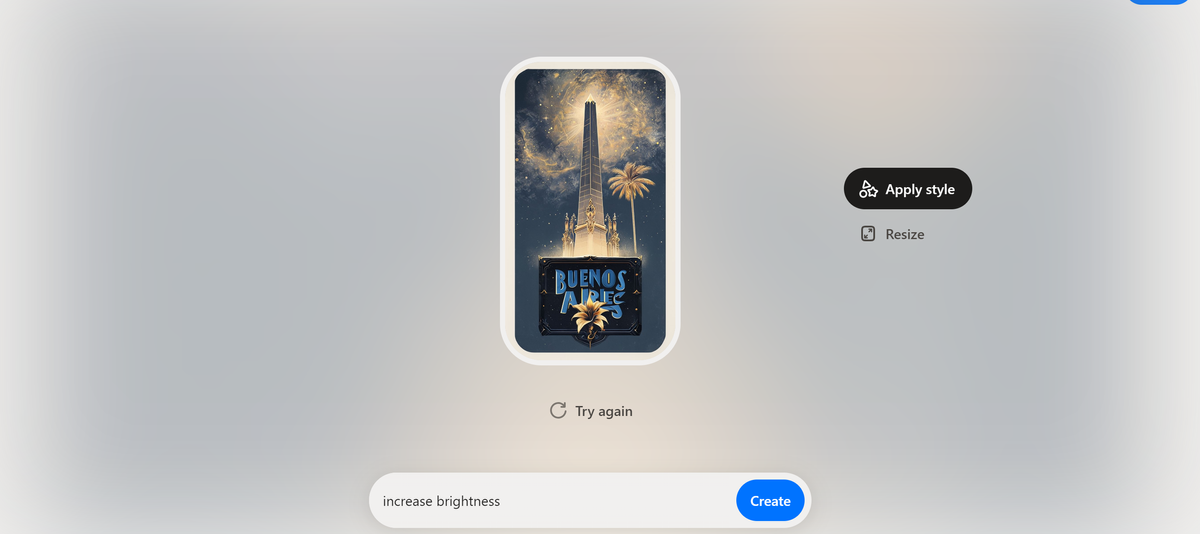Screenshot from Playground AI image generator