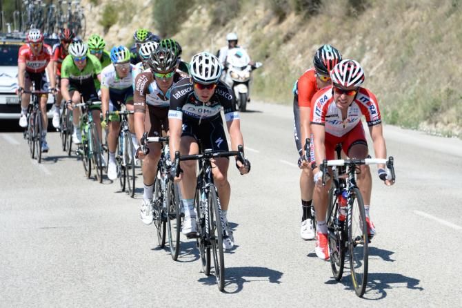 Jan Bakelants (Omega Pharma-Quick Step) and Yuri Trofimov (Katusha)