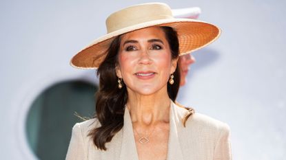 Queen Mary of Denmark arrives at Odense Harbour during the Summer Tour on June 1, 2026