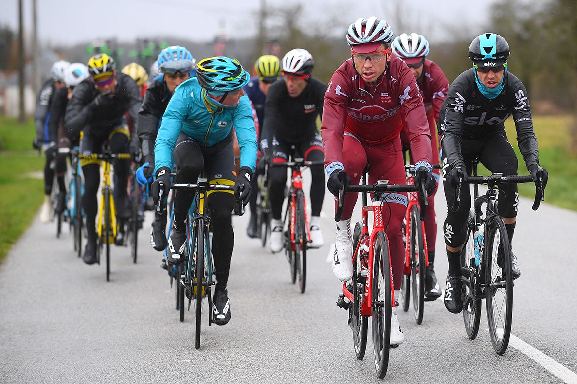 Tony Martin (Katusha-Alpecin) in the chasing group