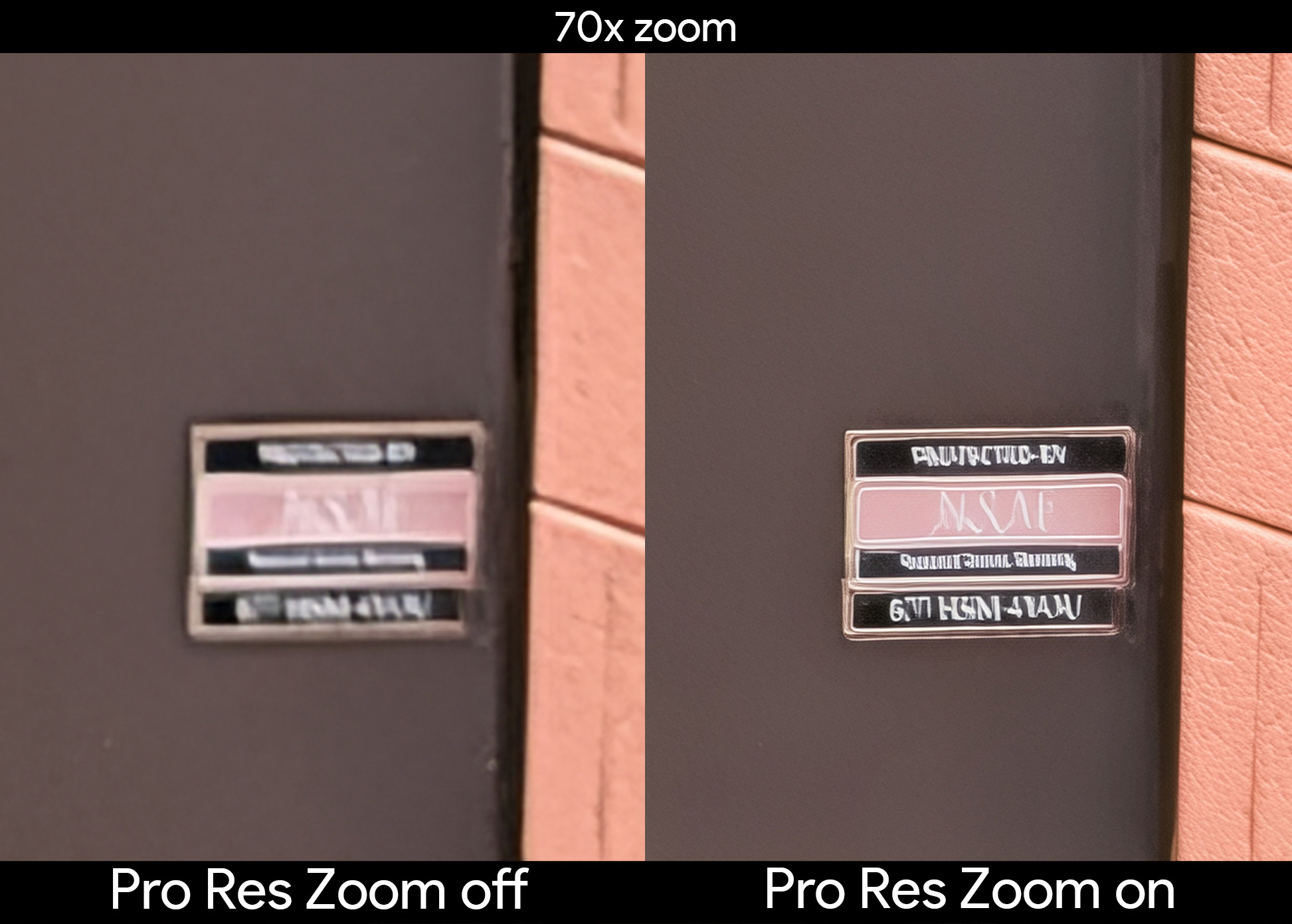 Examples of how Pro Res Zoom on a Pixel 10 Pro can enhance or ruin an image by using AI to sharpen details