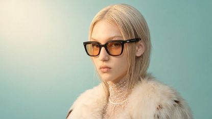 Gentle Monster Soho 01 glasses (background adapted using generative AI)