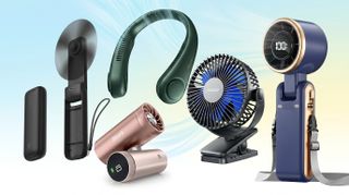 Collage of portable fans