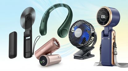 Collage of portable fans