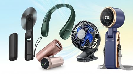 Collage of portable fans