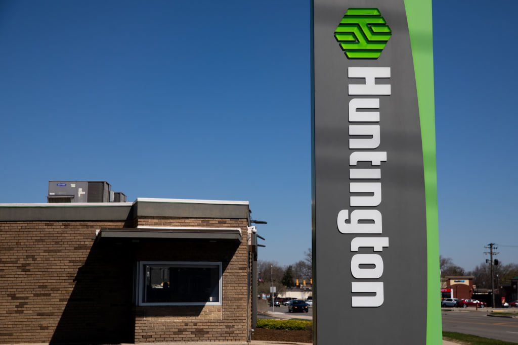 A Huntington Bank branch in Troy, Michigan