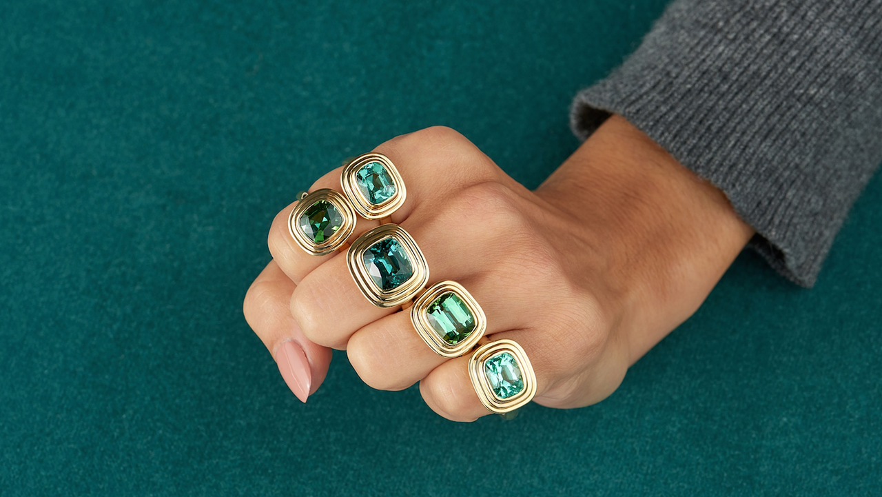 Minka tourmaline rings 