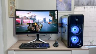 Acer Predator Orion (2024) review unit on desk