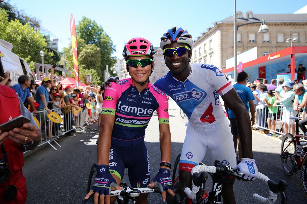Former Europcar teammates, Yukiya Arashiro and Kevin Reza