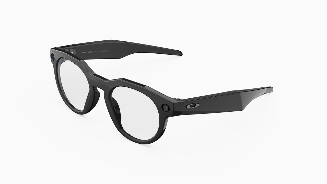 An official product render of Oakley Meta HSTN smart glasses