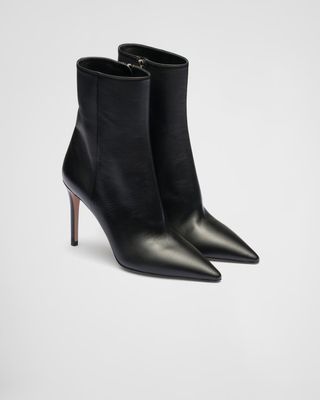 Prada + Brushed Leather Booties