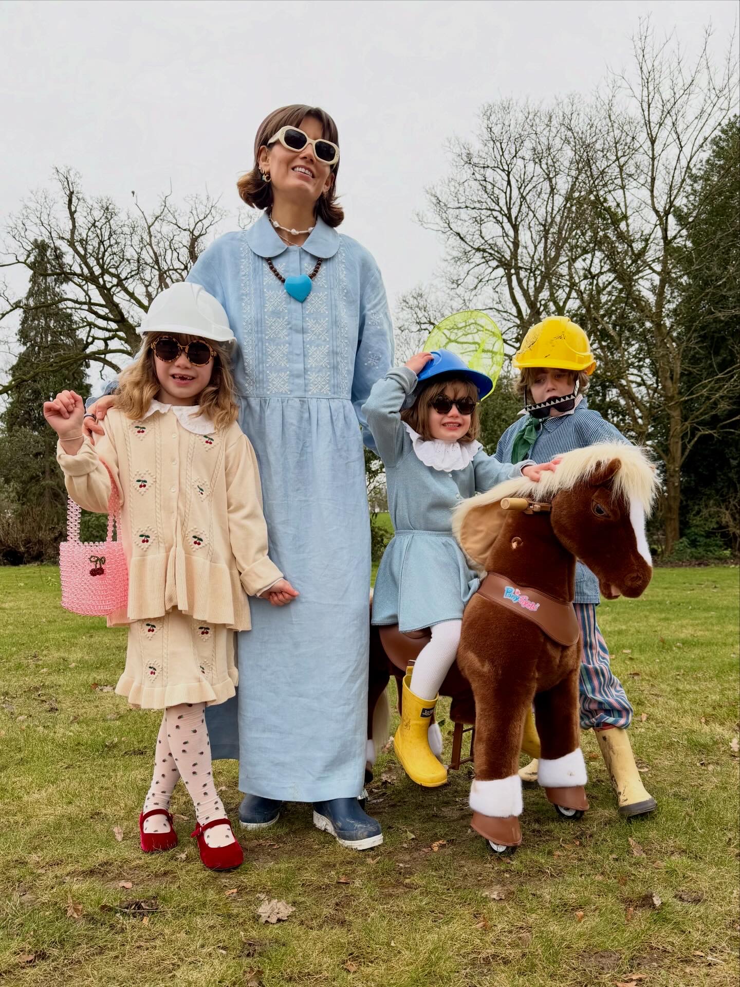 Sarah Corbett-Winder and her children