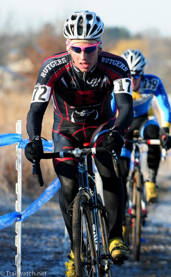 Patrick Bradley (Rutgers) riding in sixth position.