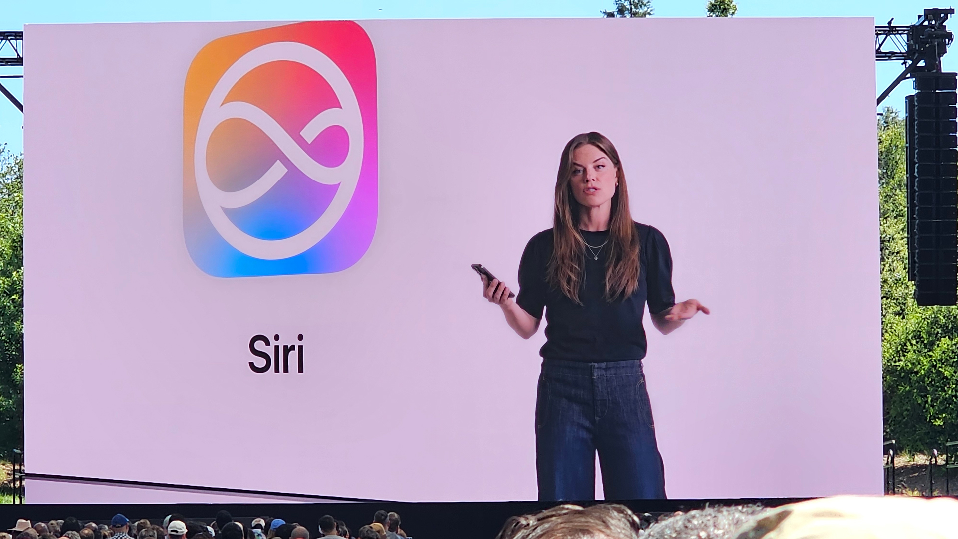 Updates to Siri being presented at Apple's Worldwide Developers Conference (WWDC) 2024.