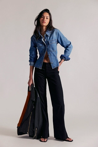 Time Flies Low-Rise Clean Solid Trousers