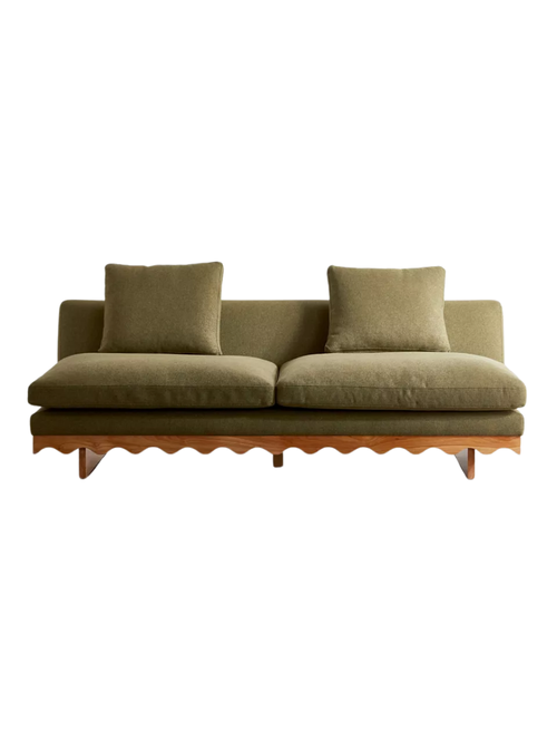 Roma Scalloped 3-Seater Sofa